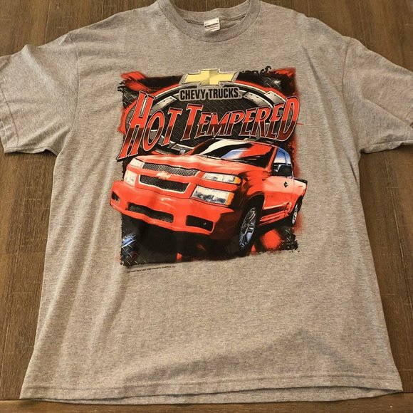 Vintage Y2K Chevy Trucks Hot Tempered Shirt XL Chevrolet - Picture 1 of 6